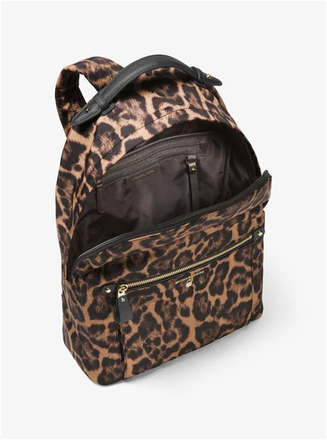 michael kors leopard nylon backpack|michael kors backpack near me.